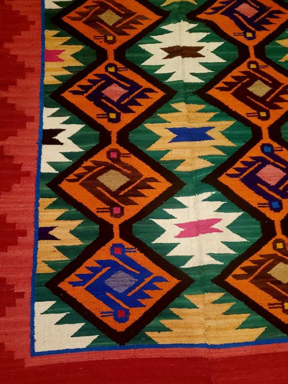 Handmade colorful andean